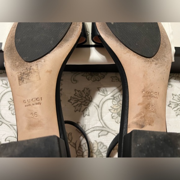 GUCCI HORSEBIT ANKLE STRAP BLACK SANDALS SIZE 36 EU / 6 US - $950.00 - Picture 11 of 11